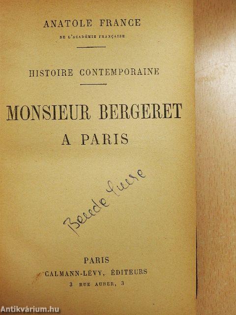 Monsieur Bergeret a Paris