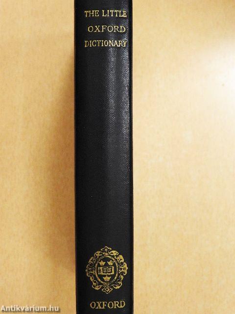 The Little Oxford Dictionary of Current English