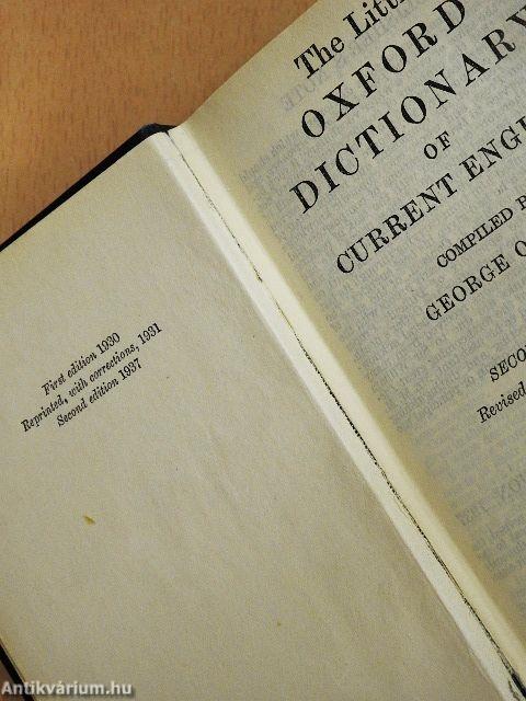 The Little Oxford Dictionary of Current English