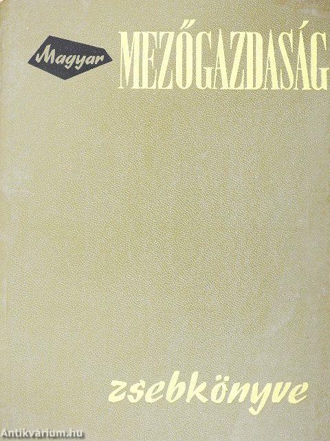 Magyar mezőgazdaság zsebkönyve 1972