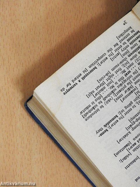 Angol-Magyar/Magyar-Angol útiszótár