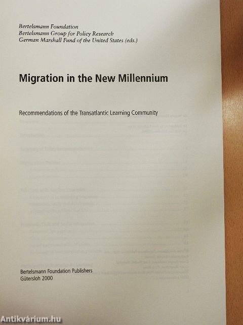 Migration in the New Millennium