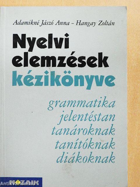 Nyelvi elemzések kézikönyve