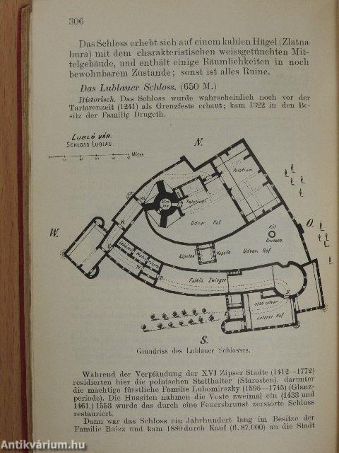 Reisehandbuch durch Zipsen, Hohe Tátra und Zipser Mittelgebirge