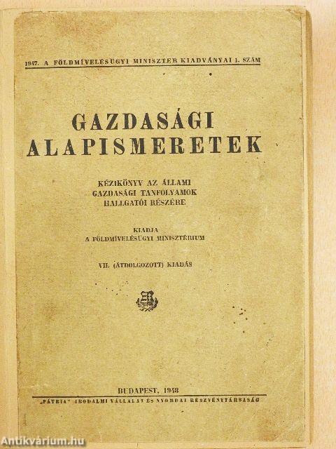 Gazdasági alapismeretek
