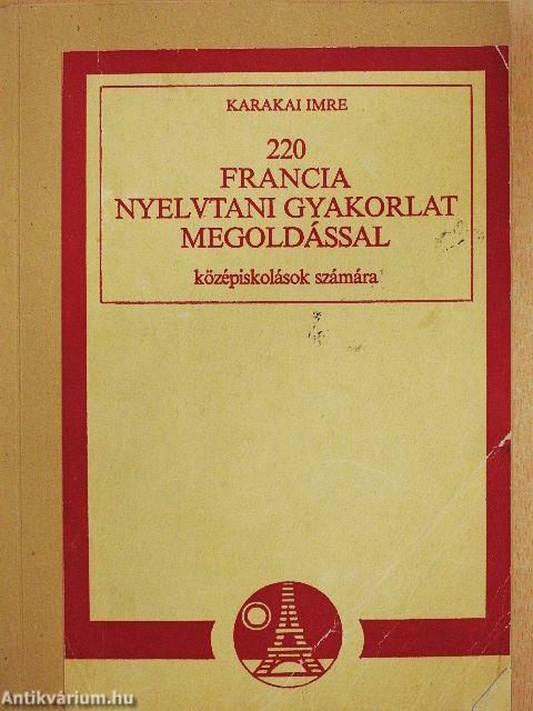 220 francia nyelvtani gyakorlat megoldással