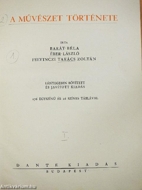 A művészet története I-II.