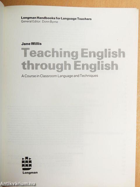 Teaching English through English