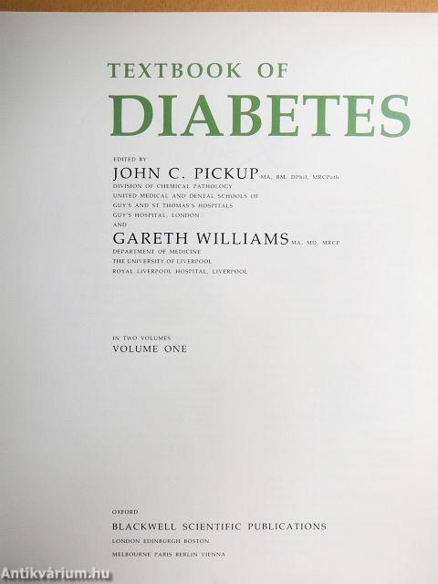 Textbook of Diabetes I.