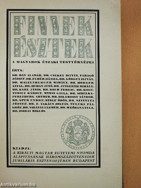 Finnek, észtek