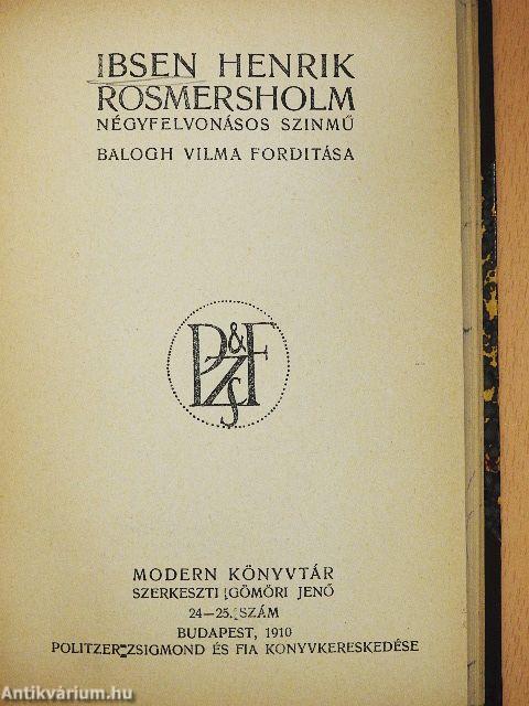 A veszedelmes életkor/Rosmersholm