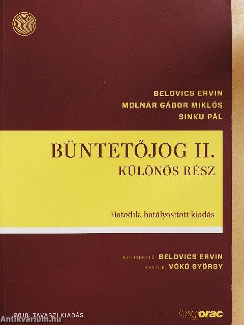 Büntetőjog II.