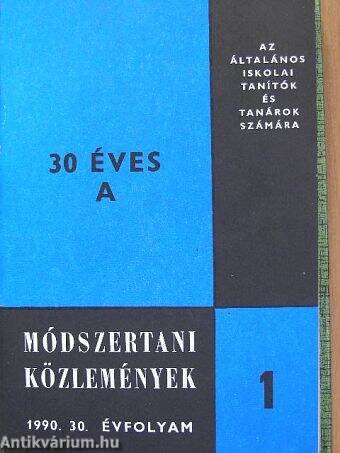 Módszertani közlemények 1990. január-december