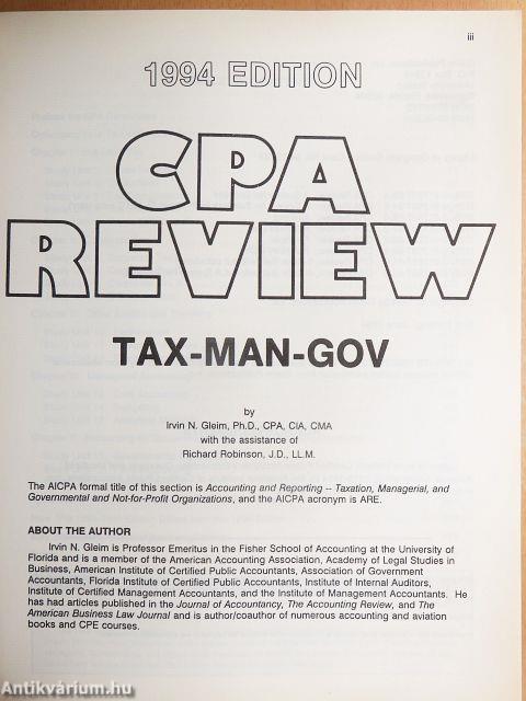 CPA Review: Tax-Man-Gov