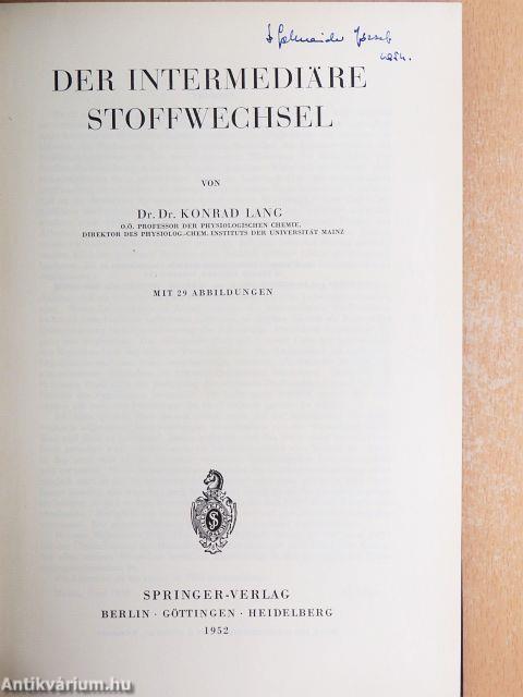 Der Intermediäre Stoffwechsel