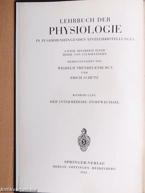 Der Intermediäre Stoffwechsel