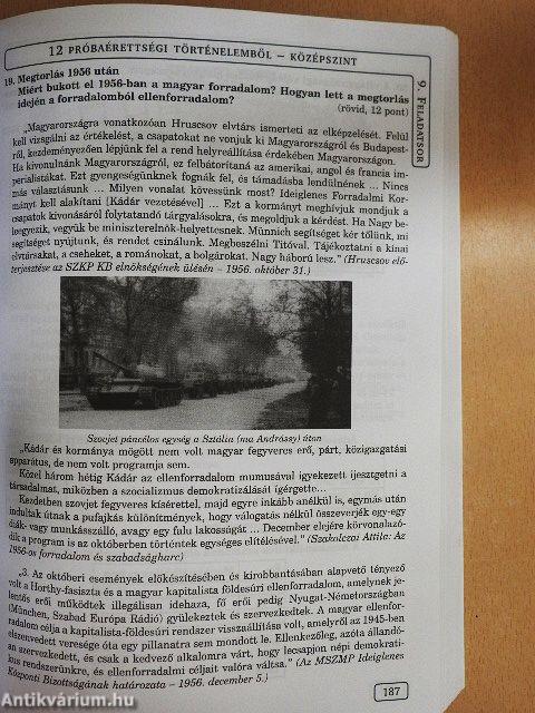 12 próbaérettségi történelemből