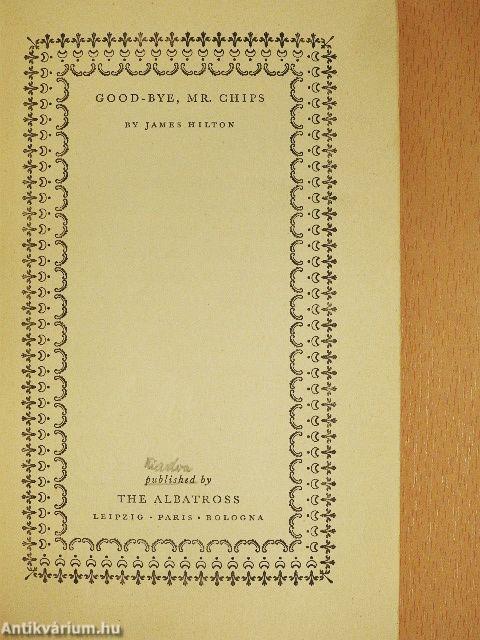 Good-Bye, Mr. Chips