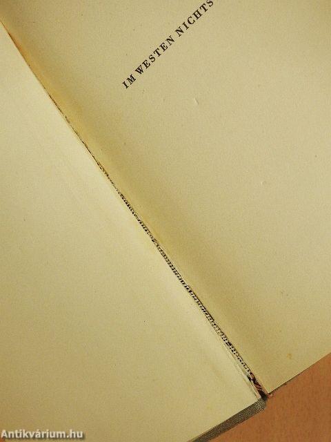 Im Westen nichts Neues