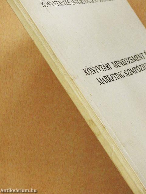 Könyvtári menedzsment és marketing szimpózium