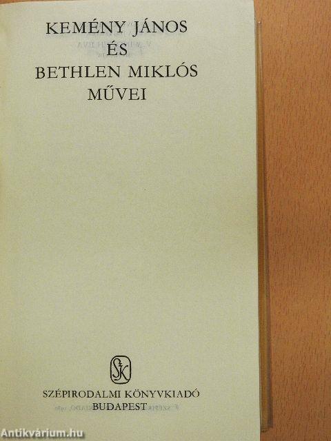 Kemény János és Bethlen Miklós művei