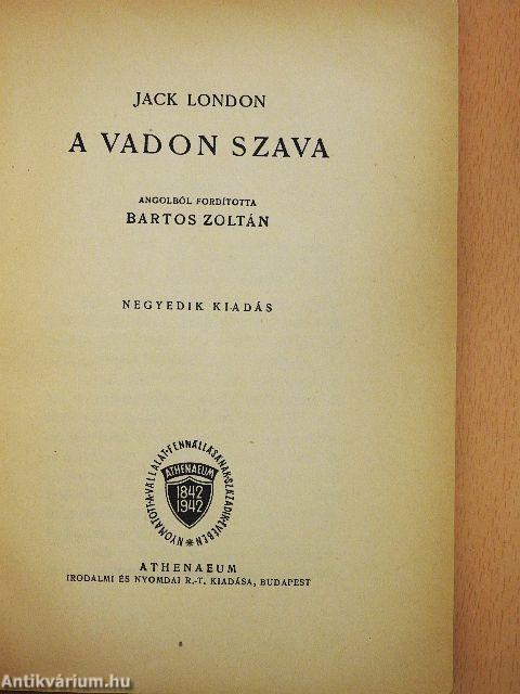 A vadon szava