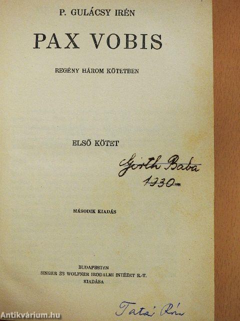 Pax Vobis I-III.