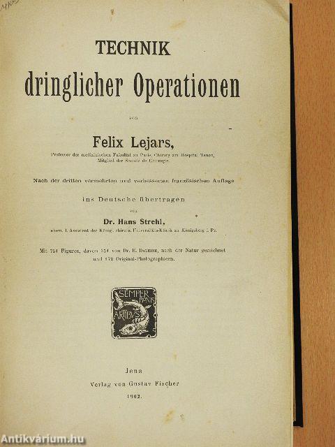 Technik dringlicher Operationen