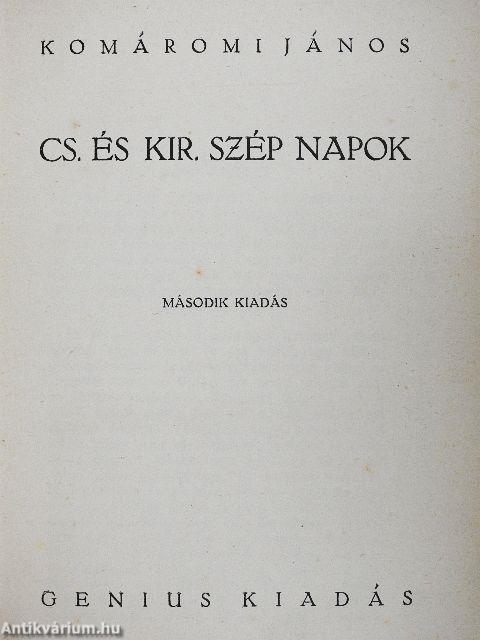 Cs. és kir. szép napok