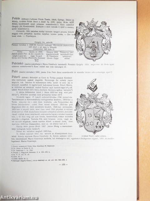 Marostorda vármegye nemes családjai