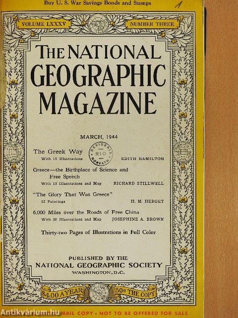 The National Geographic Magazine (vegyes számok) (5 db)