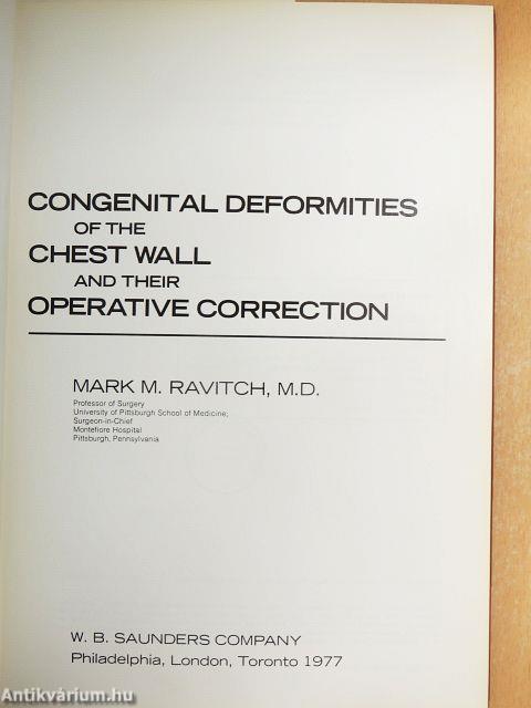 Congenital Deformities of the Chest Wall and Their Operative Correction