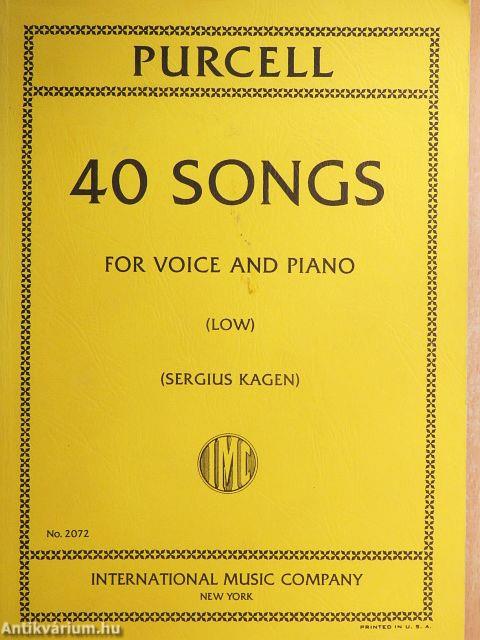 40 songs for voice and piano
