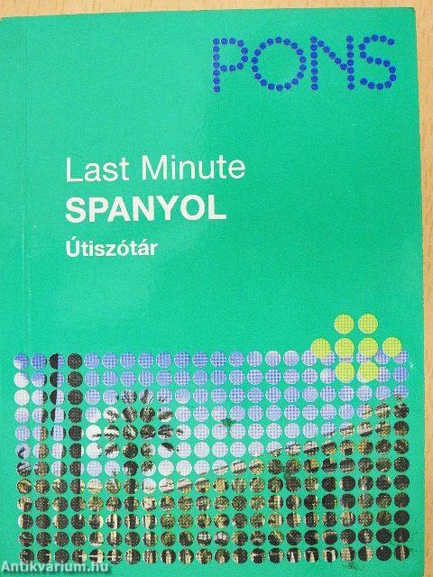Last minute spanyol útiszótár