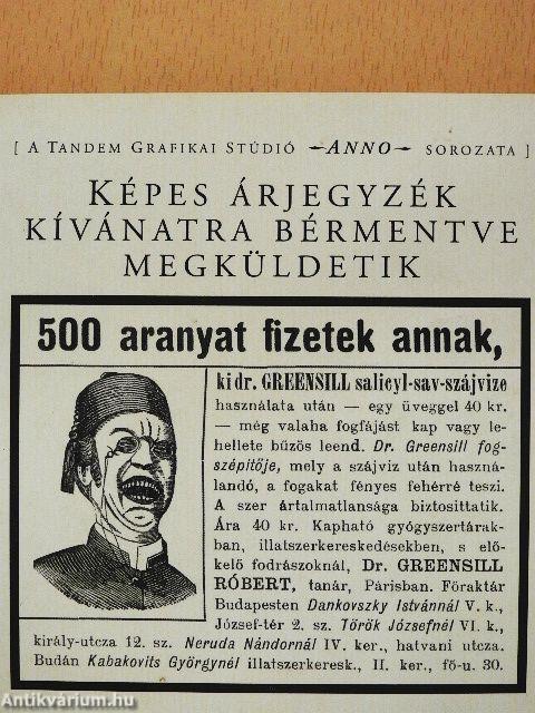 Képes árjegyzék kívánatra bérmentve megküldetik