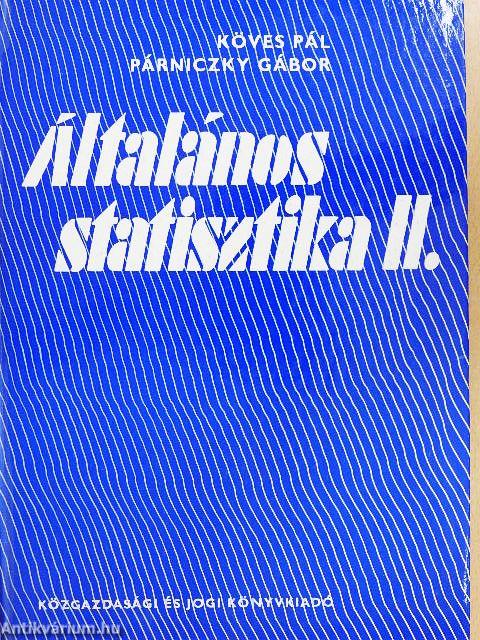 Általános statisztika II.