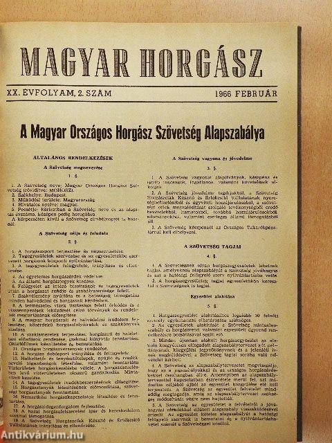 Magyar horgász 1966. január-december