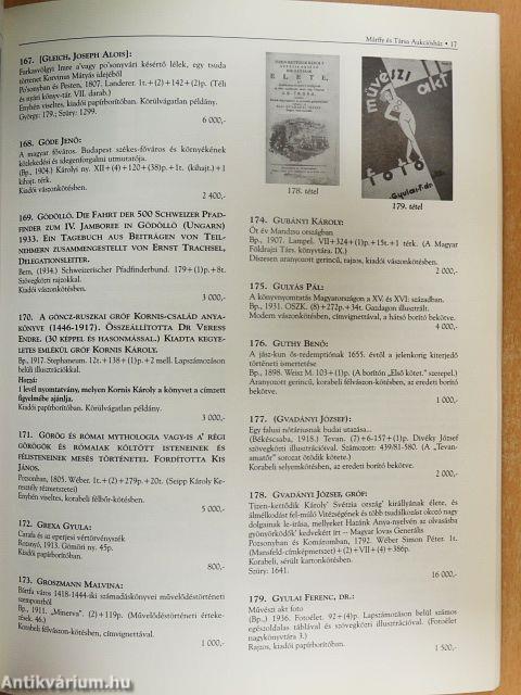 A Központi Antikvárium 66. aukciója