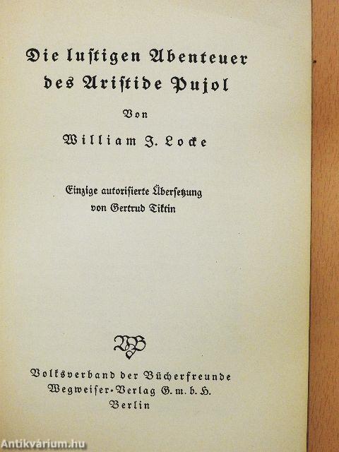 Die lustigen Abenteuer des Aristide Pujol (gótbetűs)