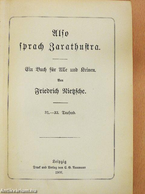 Also sprach Zarathustra (gótbetűs)