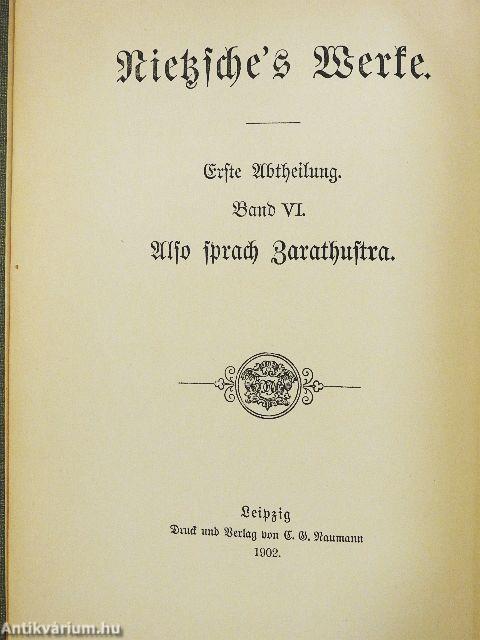 Also sprach Zarathustra (gótbetűs)