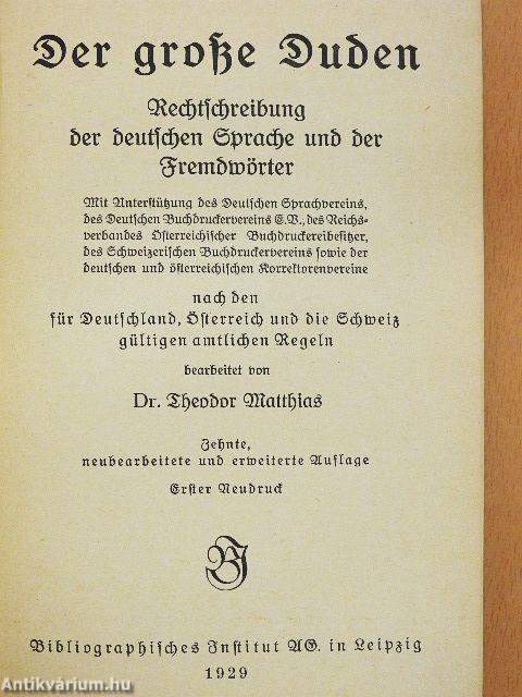 Der grosze Duden (gótbetűs)