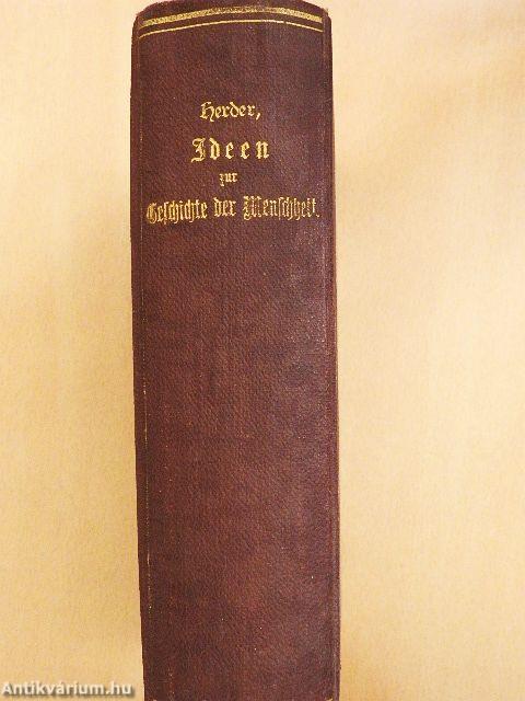 Ideen zur Geschichte der Menschheit I-III. (gótbetűs)