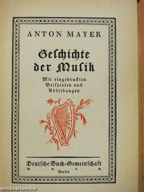 Geschichte der Musik (gótbetűs)