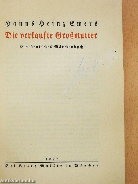 Die verkaufte Großmutter (gótbetűs)