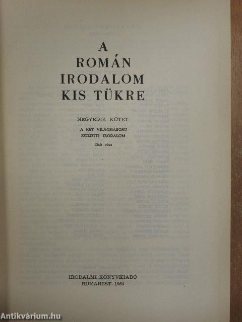 A román irodalom kis tükre IV/1.