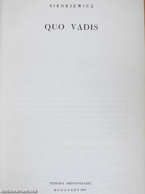 Quo vadis