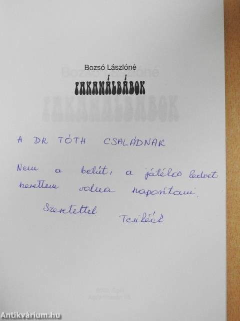 Fakanálbábok (dedikált példány)