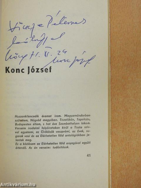 Sor (kétszeresen dedikált példány)