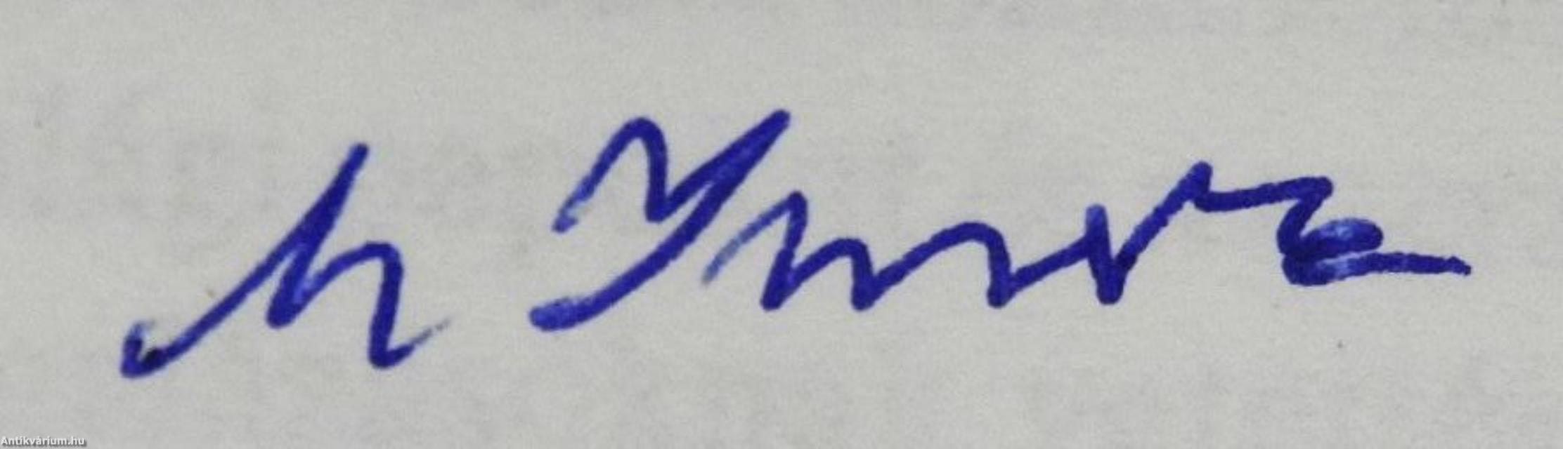 Márványfejecske (dedikált példány)